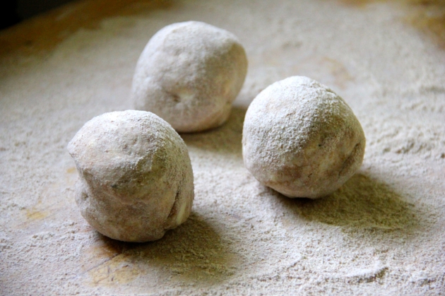 Mushroom Pie WIth Egg -- divided dough