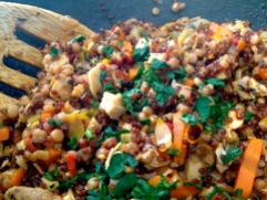 A fortunate experiment in Quinoa with vegetables