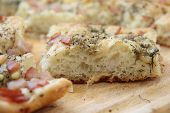 Look how airy this focaccia is